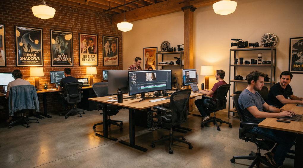 九一官网影视传媒公司办公环境